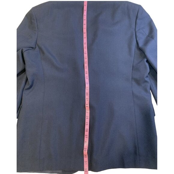 Heisman Trophy Collection Suit Mens Large Navy 2 Piece Made in USA 2 Button - Picture 11 of 16